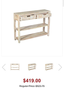 Solid Acacia Console