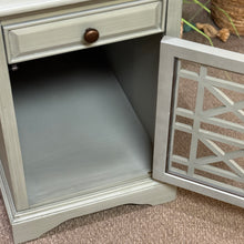 Load image into Gallery viewer, Soft Aqua Lattice Side Table
