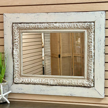 Load image into Gallery viewer, Distressed White Mirror
