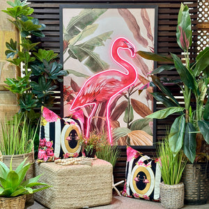 Light Up Flamingo Art