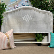 Load image into Gallery viewer, Queen White Wicker Headboard
