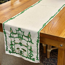 Load image into Gallery viewer, Emerald Embroidered Table Runner
