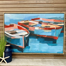 Load image into Gallery viewer, Blue/Red Boat Art
