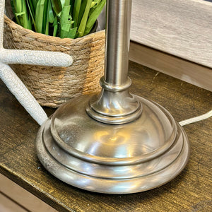 Silver Tapered Lamp