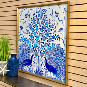 Blue Peacock Art