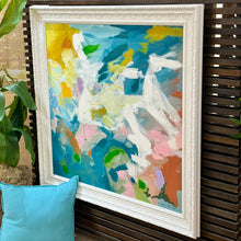 Load image into Gallery viewer, White Textured Frame Abstract
