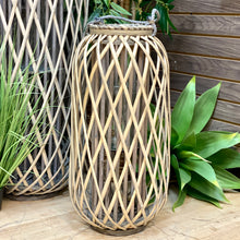 Load image into Gallery viewer, Med Rattan Lantern
