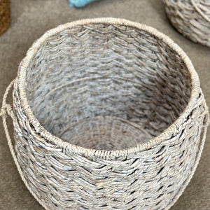 LG Woven Basket W/Handle