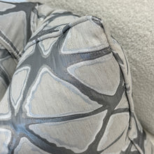 Load image into Gallery viewer, Silver Triangles Down Pillow
