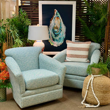 Load image into Gallery viewer, Aqua Geometric Swivel Glider
