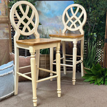 Load image into Gallery viewer, Set/2 Two Tone Barstools
