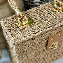 Load image into Gallery viewer, Light Brown Woven Handbag
