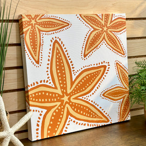 Orange Starfish Canvas