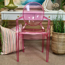 Load image into Gallery viewer, Pink Acrylic Accent Chair
