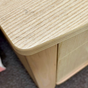 3DRW Light Wood Nightstand