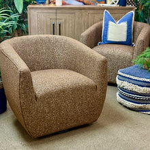 Load image into Gallery viewer, Rust Textured Swivel Chair
