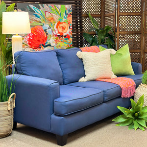 Cobalt Blue Sofa