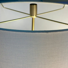 Load image into Gallery viewer, Gold &amp; Glass Table Lamp
