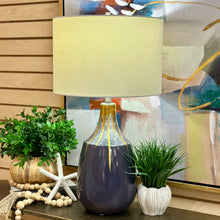 Load image into Gallery viewer, Purple &amp; Gold Table Lamp
