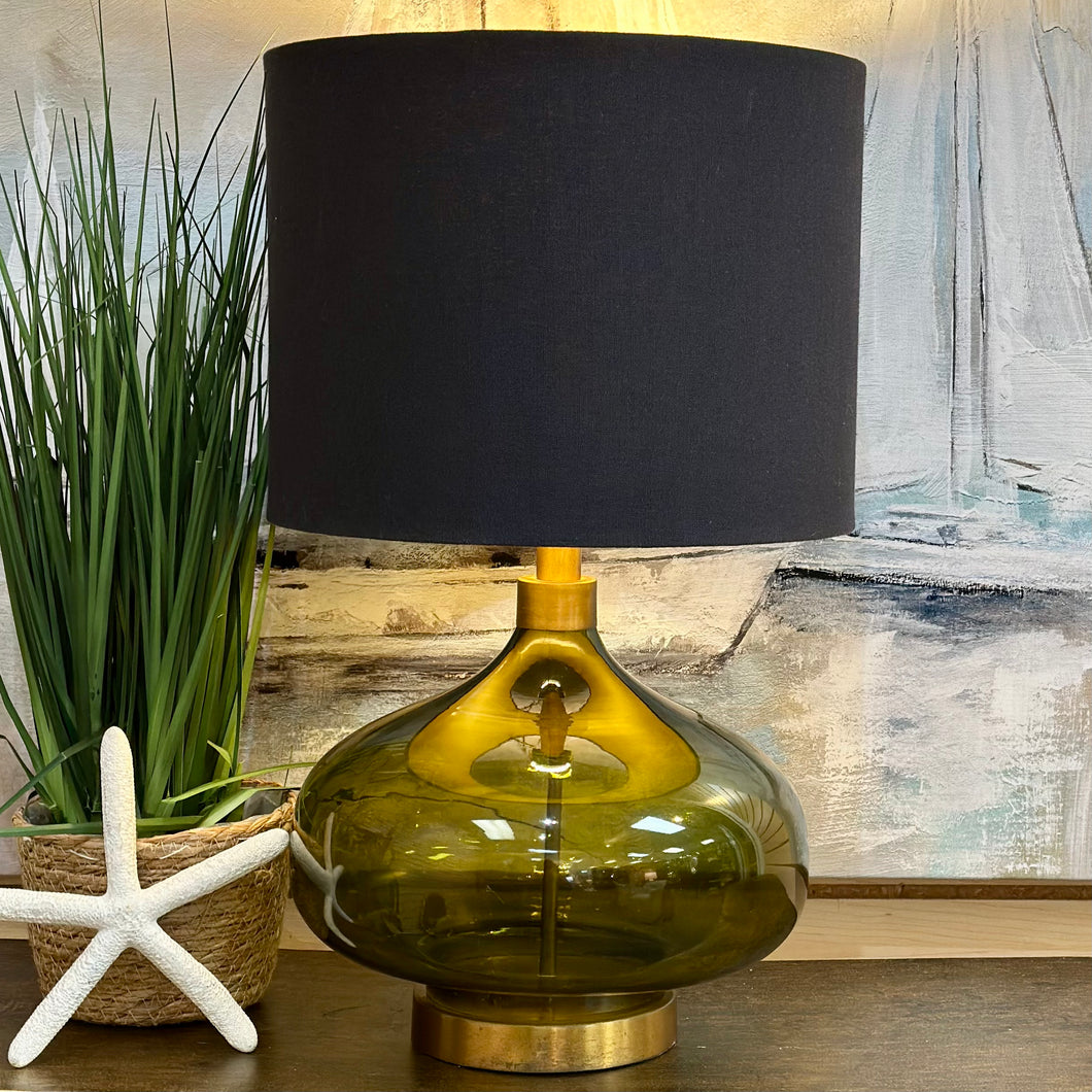 Green Glass Lamp