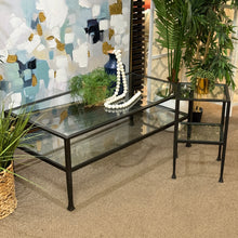 Load image into Gallery viewer, Iron &amp; Glass Coffee Table
