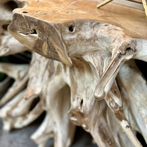 Natural Teak Root Console