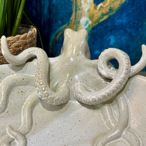 Octopus Stoneware Bowl