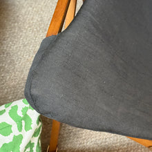 Load image into Gallery viewer, Blk/Wooden Folding Chair
