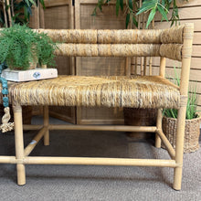 Load image into Gallery viewer, Rattan Wrapped Bench
