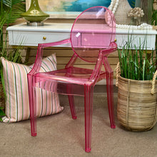 Load image into Gallery viewer, Pink Acrylic Accent Chair
