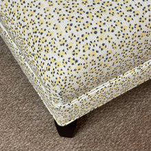 Load image into Gallery viewer, Yellow Speckled Upholstered Bench
