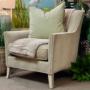 Vangaurd Taupe Velvet Chair