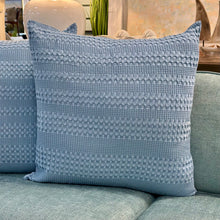 Load image into Gallery viewer, Light Blue Textured Pillow
