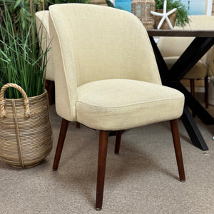 Beige Upholstered Dining Chair