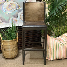 Load image into Gallery viewer, Set/2 Faux Leather Bar Stools
