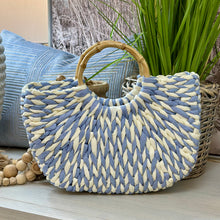 Load image into Gallery viewer, Blue/White Handbag
