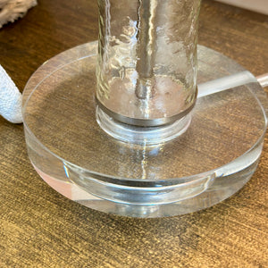 Dimpled Glass Lamp
