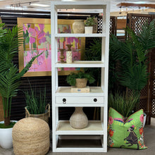 Load image into Gallery viewer, White &amp; Raffia Etagere
