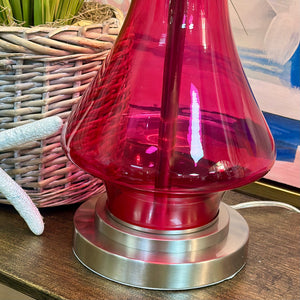 Pink Glass Lamp
