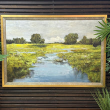 Load image into Gallery viewer, Gold Framed Marsh Art
