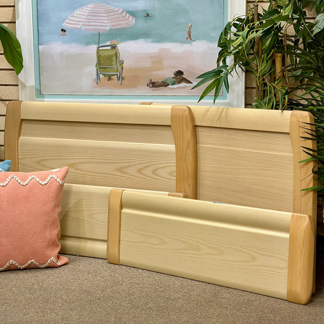 Twin Light Wood Bed