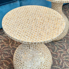 Load image into Gallery viewer, Capiz Hourglass Side Table
