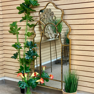 Gold Arched Mirror