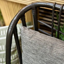 Load image into Gallery viewer, Black Rattan Chair
