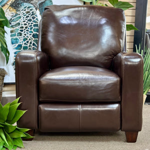 Basset Mocha Leather Recliner