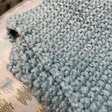 Load image into Gallery viewer, Light Blue Knit Throw
