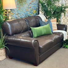 Load image into Gallery viewer, La Z Boy Brown Leather Sofa

