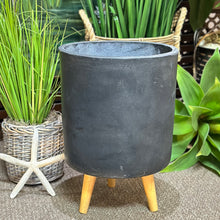 Load image into Gallery viewer, Black Outdoor Planter
