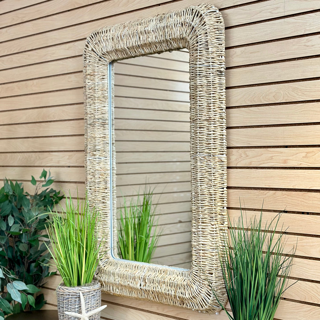 Corn Straw Mirror