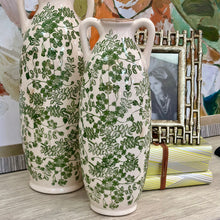Load image into Gallery viewer, SM Green/Ivory Flower Vase
